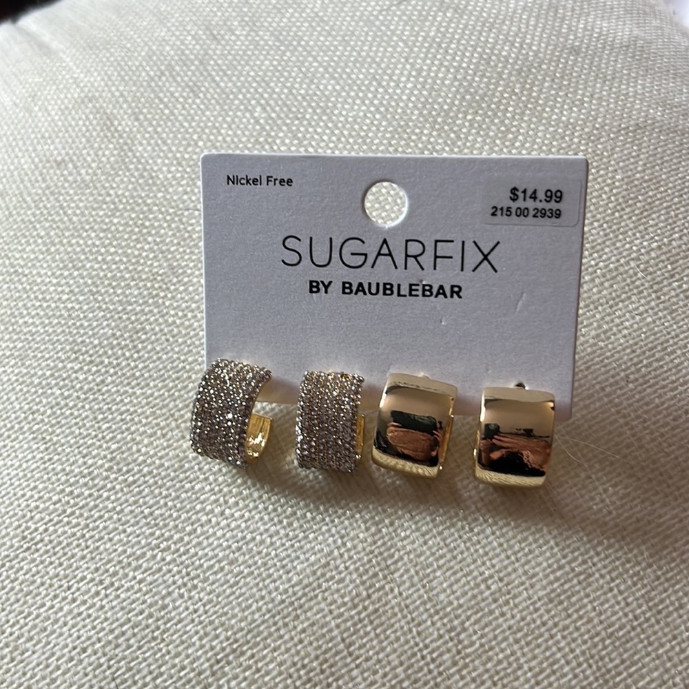 Sugarfix by Baublebear NWT Earrings 2 pair